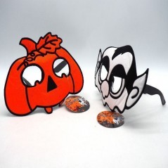 INGROSSO HALLOWEEM MASCHERA SCHERZOSA C/OCCHIALI ASS. 8021029727282 ARTICOLI HALLOWEEN MASCHERE DI HALLOWEEN