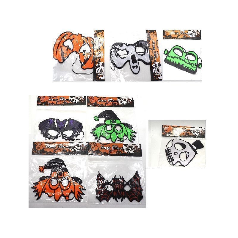 MASCHERA SCHERZOSA 5ASS SOGG. HALLOWEEN EAN 8021029764270 INGROSSO MASCHERE DI HALLOWEEN