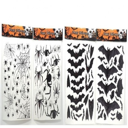 VETROFANIE SOGG. HALLOWEEN 4ASS. BLISTER EAN 8021029769800 INGROSSO DECORAZIONI HALLOWEEN