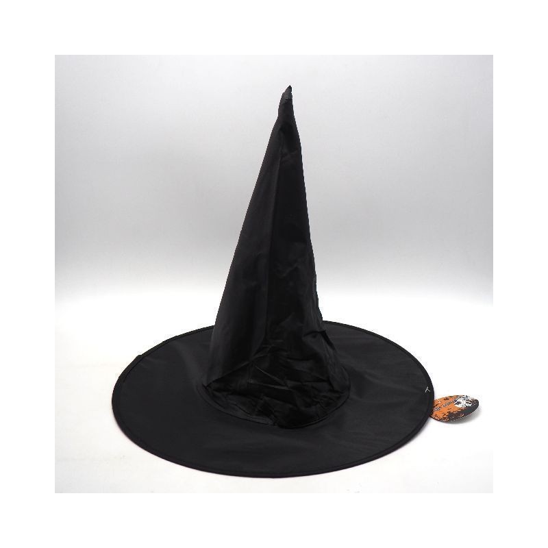 CAPPELLO STREGA NERO H.38/D.38CM EAN 8021029862464 INGROSSO CAPPELLI E CERCHIETTI HALLOWEEN