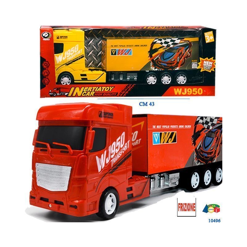 CAMION PORTACONTAINER FRIZ. ASS EAN 8057438020225 INGROSSO MODELLINI AUTO A FRIZIONE