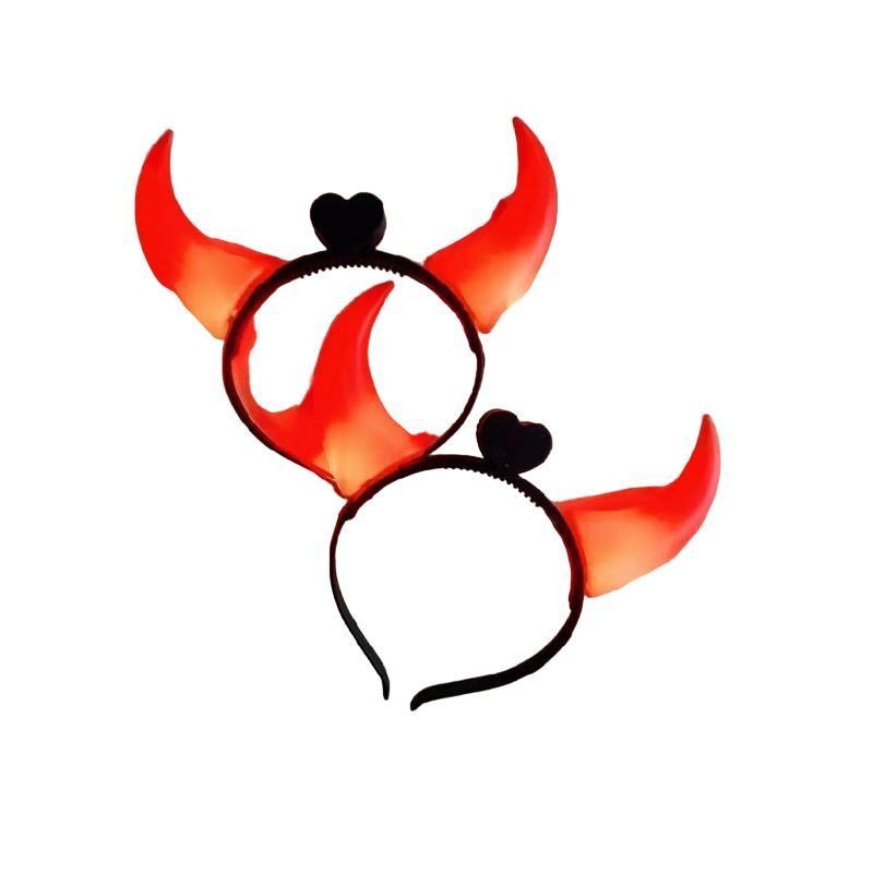 CERCHIETTO CORNA C/LUCE 2ASS EAN 8021029345042 INGROSSO CAPPELLI E CERCHIETTI HALLOWEEN