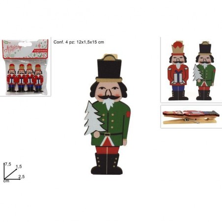 MOLLETTINE SOLDATI SCHIACCIANOCI SET 4PZ EAN 8053482118789 INGROSSO CUCINA NATALIZIA