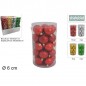 PALLE 6CM 25 PZ ASS IN DISPLAY 4 COLORI EAN 8053482242392 INGROSSO PALLINE DI NATALE E PUNTALI
