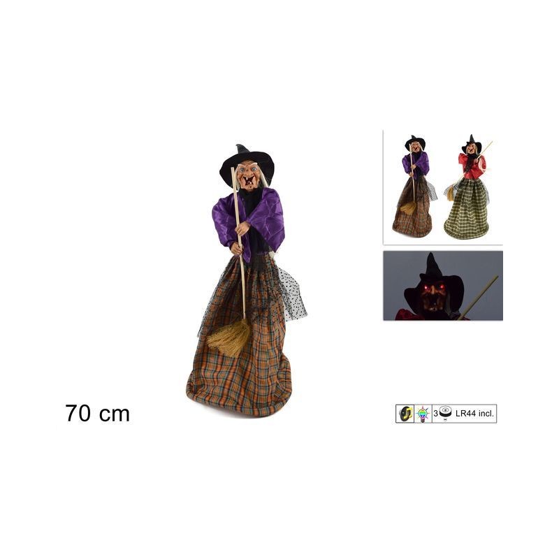 BEFANA 70CM C/LUCE E SUONO EAN 8027501535208 INGROSSO BEFANA