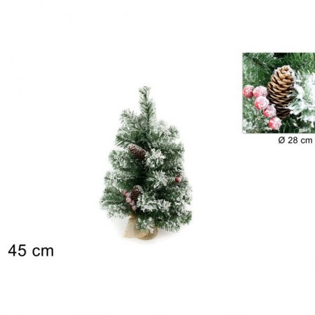 ALBERO 45CM 46 PUNTE INNEV C/BACCHE E PI EAN 8033113569203 INGROSSO ALBERI DI NATALE