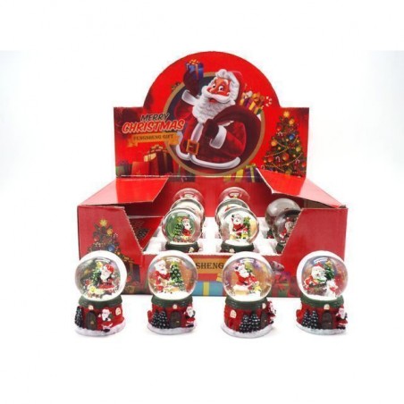 PALLA VETRO NATALE C/ACQUA+NEVE H.6X4,2 EAN 8021029711144 INGROSSO OGGETTISTICA NATALIZIA