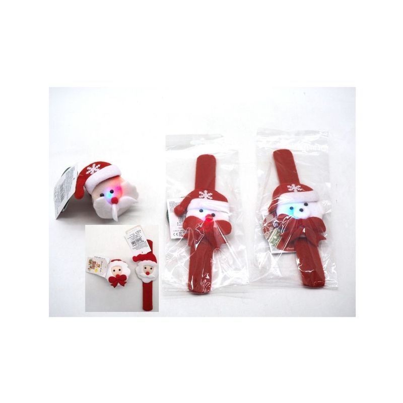 BRACCIALETTO NATALIZIO L21X6CM C/LUCI 3A EAN 8021029814524 INGROSSO OGGETTISTICA NATALIZIA