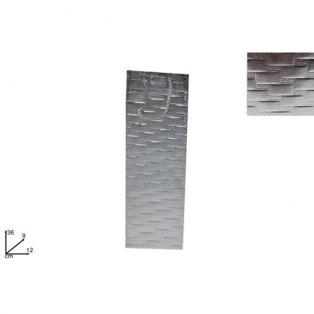 BUSTA REGALO 36X12X9 CM SILVER EAN 8053482313962 INGROSSO SACCHETTI E SHOPPER NATALIZI