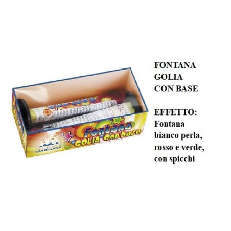 INGROSSO FUOCHI D'ARTIFICIO FONTANA GOLIA PZ.2 C.36 8023993861931 FUOCHI PER FESTE FONTANE FUOCHI D'ARTIFICIO