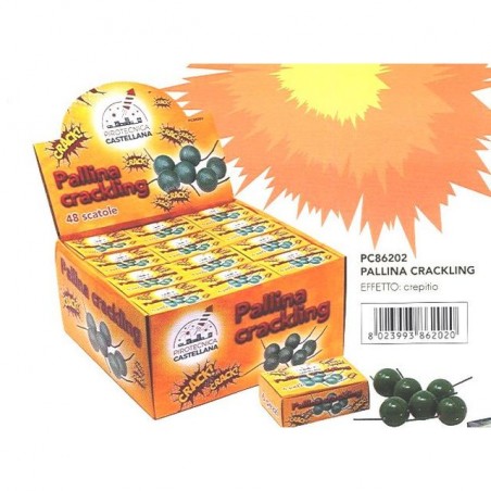 INGROSSO FUOCHI D'ARTIFICIO PALLINE CRACKLING PZ6 ESP.48 C.192 8023993862020 FUOCHI PER FESTE PETARDI