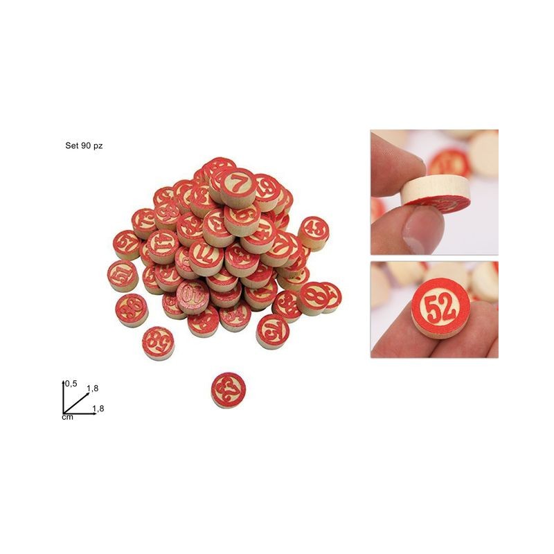 NUMERO TOMBOLA 90PZ EAN 8053482237497 INGROSSO GIOCHI DI SOCIETA