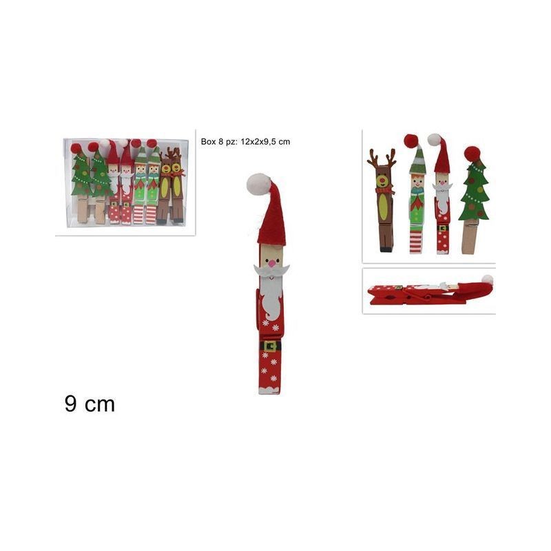 MOLLETTE SET 8PZ PERSONAGGI NAT. PVC BOX EAN 8053482119779 INGROSSO CUCINA NATALIZIA