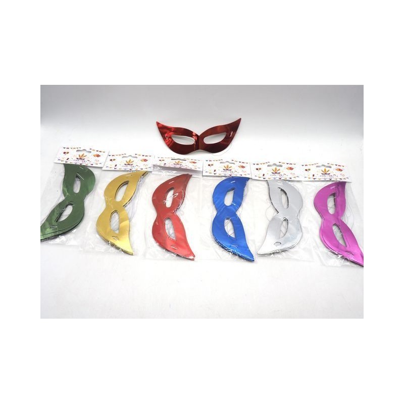 SET 10/PCS MASCHERA OPACA COLORI ASS.TI EAN 8021029370129 INGROSSO MASCHERE DI CARNEVALE