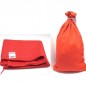 SACCO PANNO H.120X70CM ROSSO EAN 8021029882776 INGROSSO COSTUME BABBO NATALE ADULTI