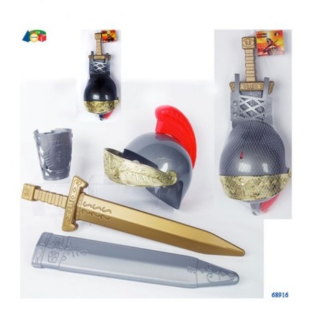 ELMETTO ROMANO C/CRESTA/GLADIO/PROTEZION EAN 8057438020744 INGROSSO GIOCHI DA EDICOLA