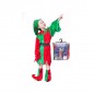 VESTITO ELFO BAMBINA 3-6 / 6-8 ANNI ASS EAN 8021029322913 INGROSSO COSTUME BABBO NATALE BIMBI
