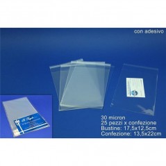 INGROSSO CARTOLERIA BUSTINE TRASPARENTI 25PZ 17