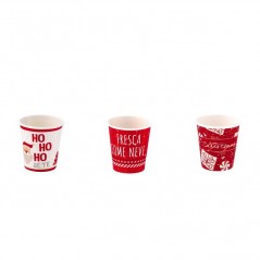 INGROSSO ARTICOLI DI NATALE S/40 BICCHIERI CARTA A3D NAT 21CL 8057586078390 ACCESSORI NATALIZI PER LA TAVOLA BICCHIERI NATALIZI