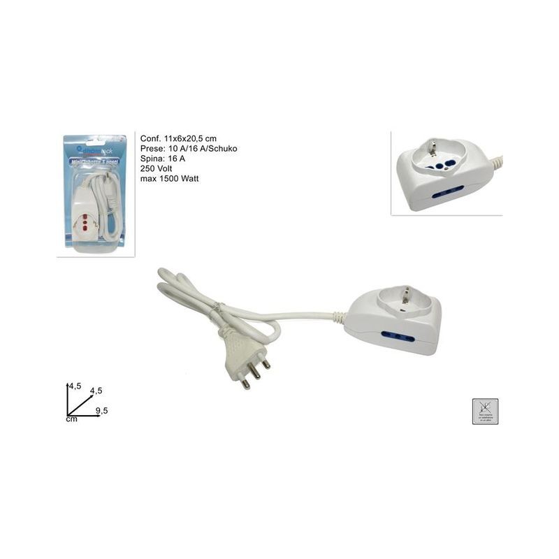 CIABATTA 3 POSTI 10/16A EAN 8034048185919 INGROSSO SPINE E CIABATTE