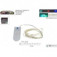 INGROSSO ARTICOLI DI NATALE FILO 10MICRO LED MULTICOLOR BATT.C/3 GIO 8053482092904 ARTICOLI NATALIZI LUCI NATALIZIE