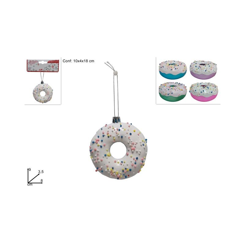 CIAMBELLA APPENDINO 9CM 4COL ASSORTITI EAN 8053482188867 INGROSSO APPENDINI NATALIZI