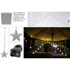 INGROSSO ARTICOLI DI NATALE TENDA STELLE 136LED 16F ARCO 8GIOCHI B.C 8033113863431 ARTICOLI NATALIZI LUCI NATALIZIE
