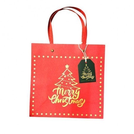BUSTA REGALO NATALE 22X22X10 EAN 8012585001275 INGROSSO SACCHETTI E SHOPPER NATALIZI