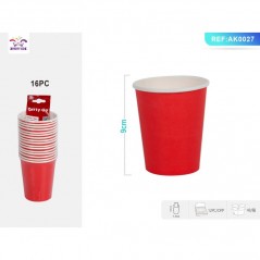 INGROSSO ARTICOLI DI NATALE BICCHIERI CARTA ROSSO PZ.16 8058617518274 ACCESSORI NATALIZI PER LA TAVOLA BICCHIERI NATALIZI