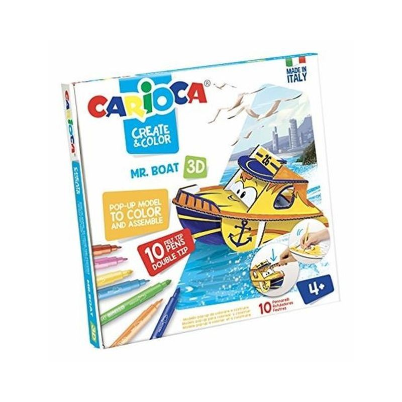 CARIOCA CREATE & COLOR MR BOAT 24X25CM EAN 8003511429058 INGROSSO PENNARELLI