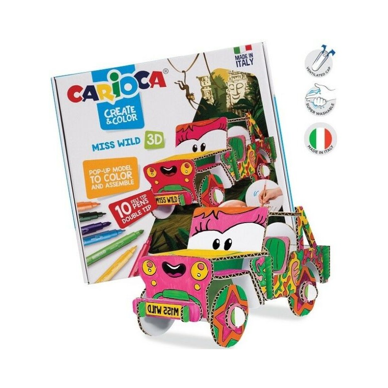 CARIOCA CREATE & COLOR MISS WILD +4ANNI EAN 8003511429065 INGROSSO PENNARELLI