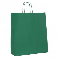 INGROSSO CARTOLERIA SHOPPER CARTA T.U. 22X10X29 VERDE 8029307035722 ARITCOLI PER CONFEZIONI SACCHETTI E SHOPPER REGALO