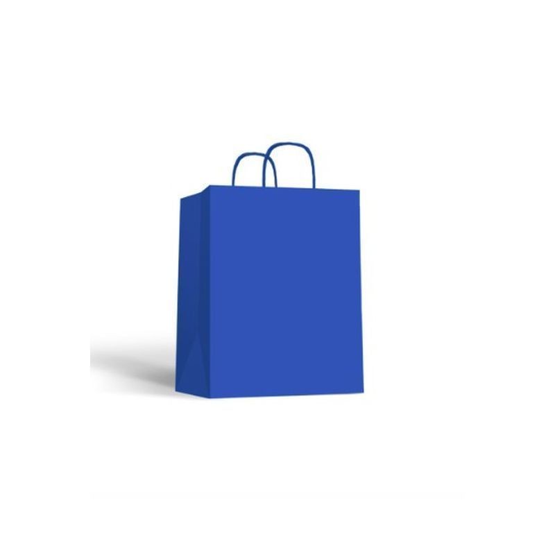 SHOPPER CARTA T.U. 22X10X29 BLU EAN 8029307035456 INGROSSO SACCHETTI E SHOPPER REGALO