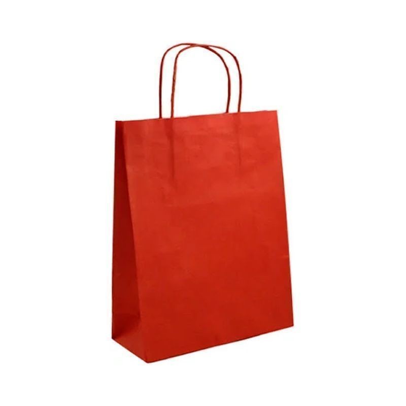 SHOPPER CARTA CM.45X15X50 ROSSO EAN 8029307047428 INGROSSO SACCHETTI E SHOPPER REGALO