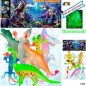 BUSTA DINOSAURI L'ERA DEI FLUORESCENTI EAN 8034094807803 INGROSSO BUSTE ANIMALI GIOCATTOLO