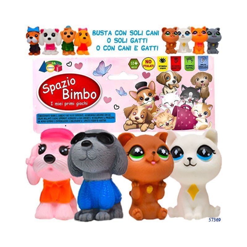 BUSTA CANI/GATTI SPAZIO BIMBO ASS EAN 8055742220072 INGROSSO BUSTE VINILE PRIMA INFANZIA