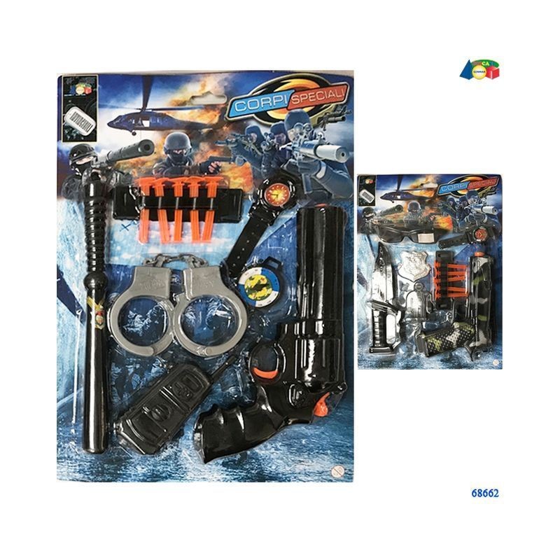 SET CORPI SPECIALI C/PISTOLA + DARDI ASS EAN 8057438024308 INGROSSO GIOCHI DA EDICOLA