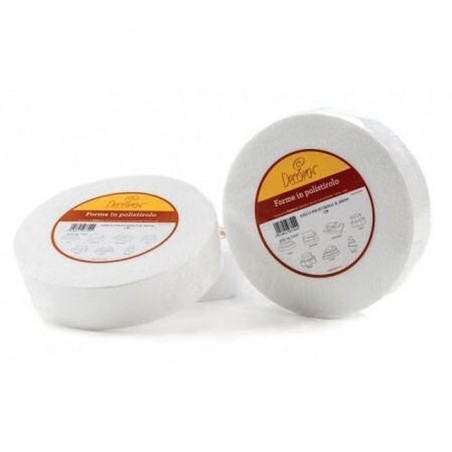 INGROSSO CAKE DESIGN DISCO POLISTIROLO D.10 X H.5CM 5PZ 8024622082413 ACCESSORI PER CAKE DESIGN VASSOI E DISCHI