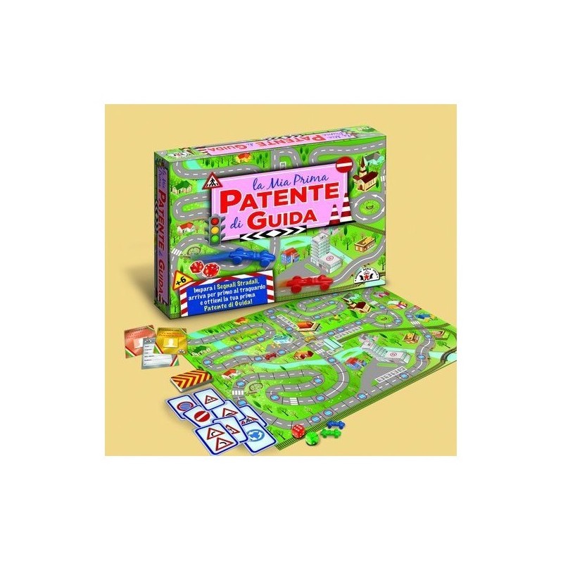 LA MIA PRIMA PATENTE DI GUIDA 40X32X5,5 EAN 8000888001221 INGROSSO GIOCHI DI SOCIETA
