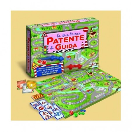LA MIA PRIMA PATENTE DI GUIDA 40X32X5,5 EAN 8000888001221 INGROSSO GIOCHI DI SOCIETA