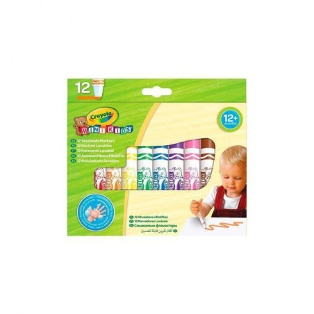 INGROSSO CARTOLERIA COLORI FIBRA MINI KIDS PZ.12 5010065083254 PENNARELLI MATITE COLORATE TEMPERE PENNARELLI