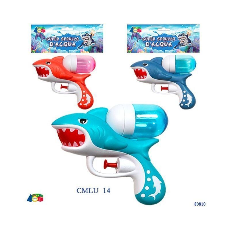 PISTOLA SQUALO SUPER SPRUZZO D'ACQUA ASS EAN 8057438027248 INGROSSO PISTOLE ACQUA E SPRUZZATORI