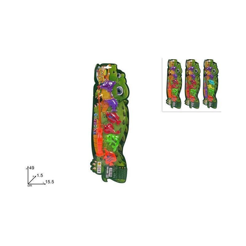 BLISTER COCCODRILLO GIOCO PESCA 3ASS EAN 8034048625910 INGROSSO GIOCHI DA EDICOLA