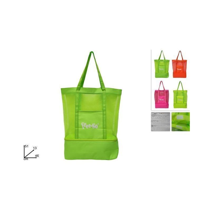BORSA MARE C/TASCA FRIGO COL. FLUO EAN 8034048633533 INGROSSO BORSE MARE
