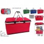 CESTINO TERMICO 30LT C/MANICI ALLUMINIO EAN 8034048667194 INGROSSO BORSE FRIGO