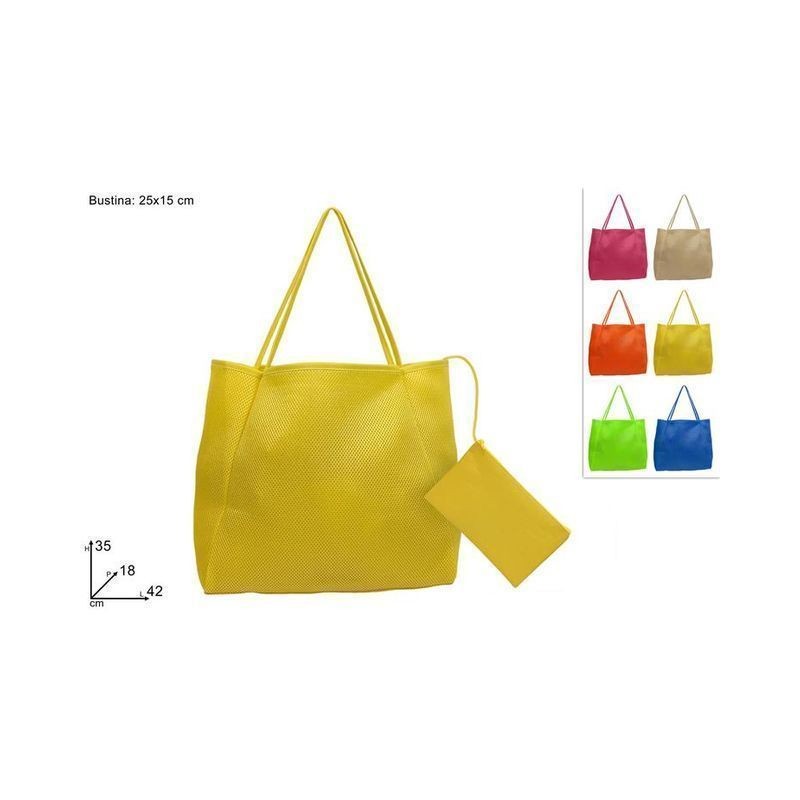 BORSA MARE C/BUSTINA BEAUTY 6COL EAN 8034048670965 INGROSSO BORSE MARE