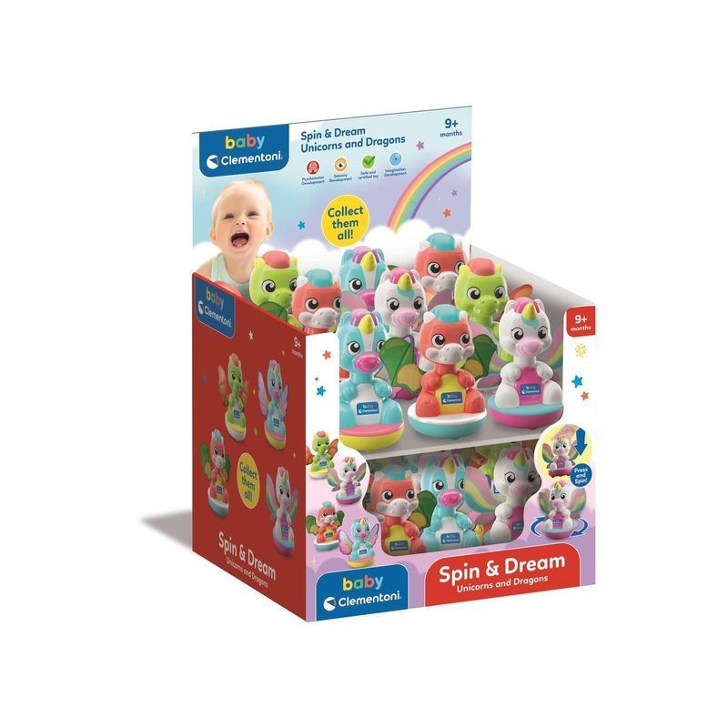 SPIN & DREAM UNICORN AND DRAGON 17498 EAN 8005125174980 INGROSSO GIOCHI PRIMA INFANZIA