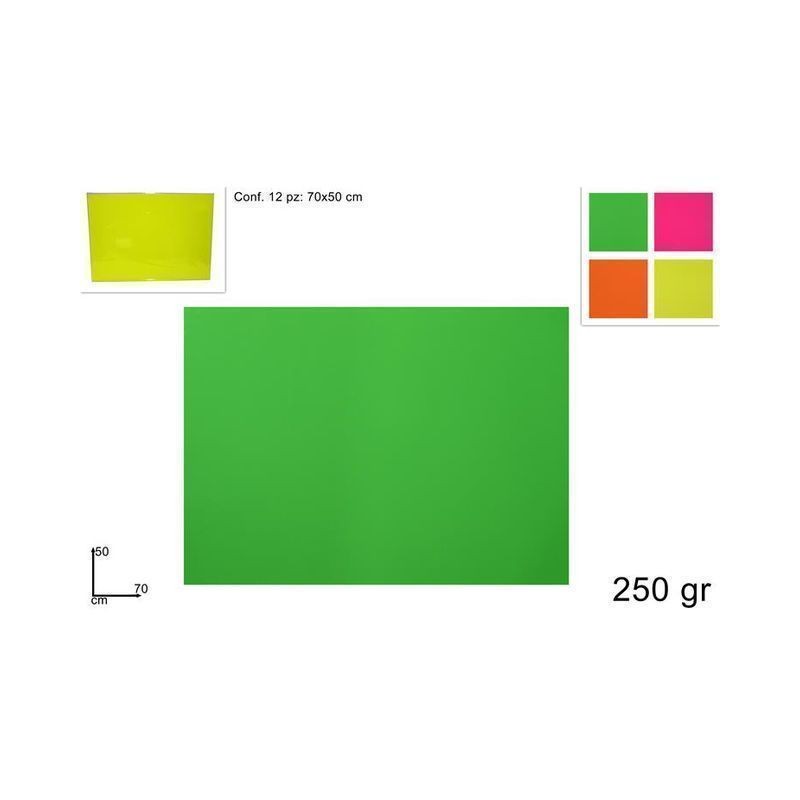 CARTONCINO COLORATO 50X70 250GR 4 COL FL EAN 8034048543528 INGROSSO BRISTOL CARTONCINI COLORATI