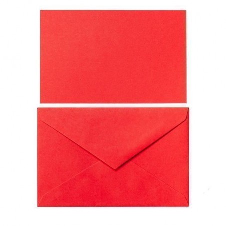 BIGLIETTO C/BUSTA F4 7,5X11,2 10PZ ROSSO EAN 8007758042650 INGROSSO BUSTE E LETTERE