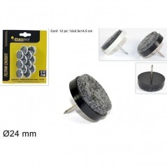 INGROSSO CASALINGHI FELTRINI CHIODATI PER SEDIA 24MM PZ.12 8034048585320 FERRAMENTA E IDRAULICA FELTRINI